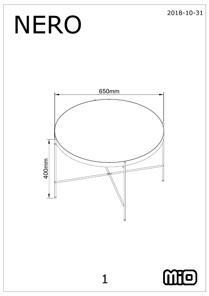 Page 1 of the manual User Manual Mio Nero