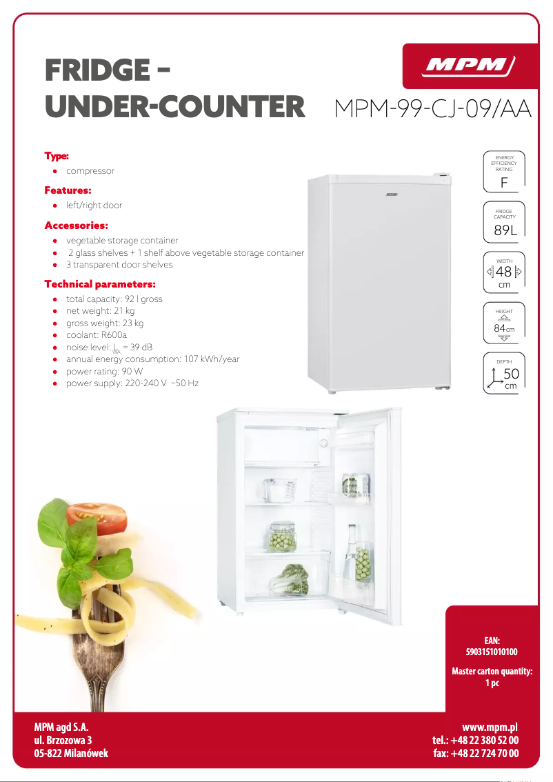 First page image of the manual for MPM-99-CJ-09/AA
