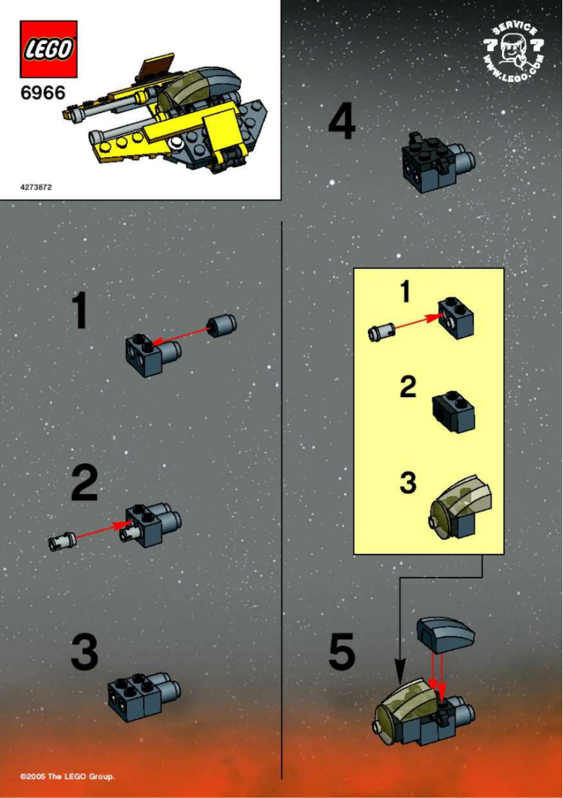 Page 1 of the manual User Manual Lego Mini Jedi Star Fighter