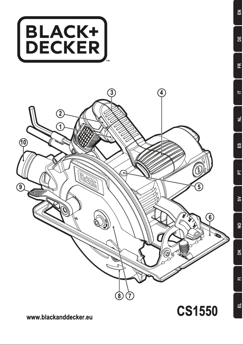 First page image of the manual for CS1550K