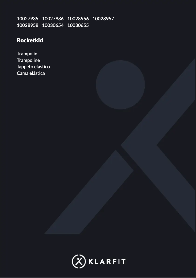 First page image of the manual for Rocketkid