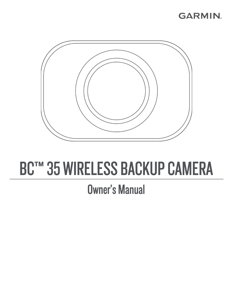 Page 1 of the manual Instruction Manual Garmin BC 35