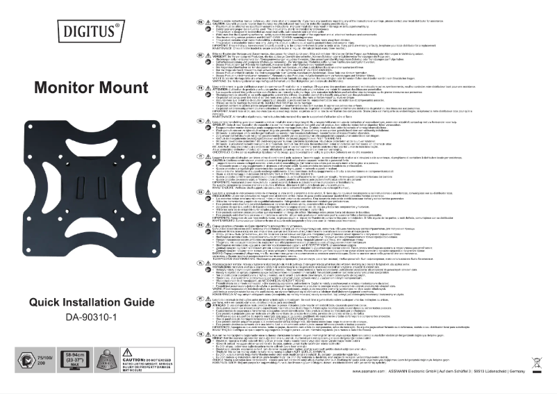 Page 1 of the manual User Manual Digitus DA-90310-1