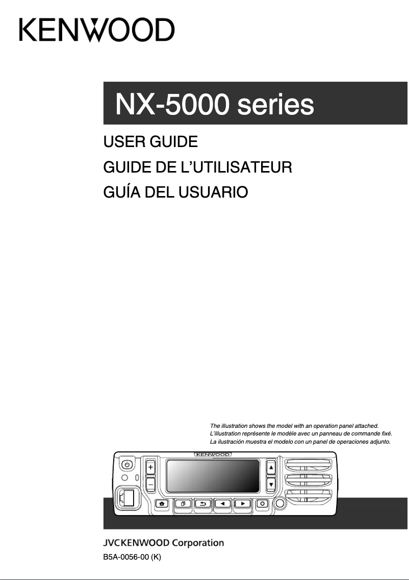 First page image of the manual for NX-5700B