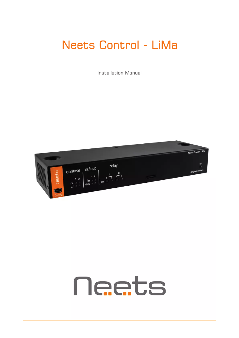 First page image of the manual for LiMa