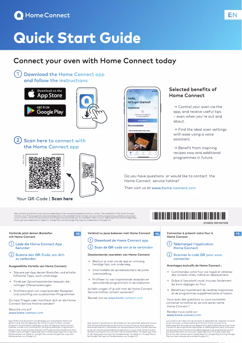 First page image of the manual for HM776G3W1