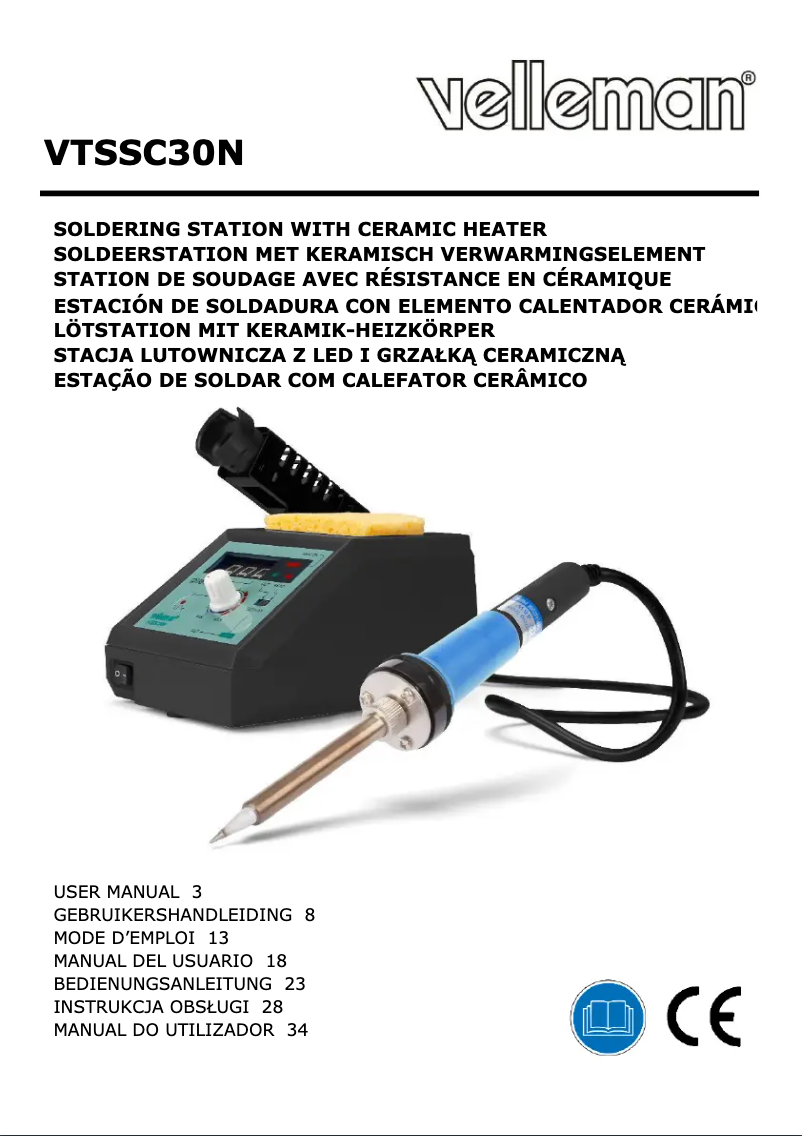 First page image of the manual for VTSSC30N