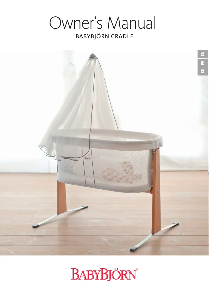 Page 1 of the manual User Manual BabyBjörn Cradle