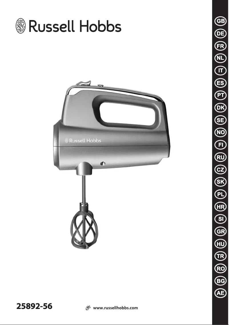 First page image of the manual for 25892-56