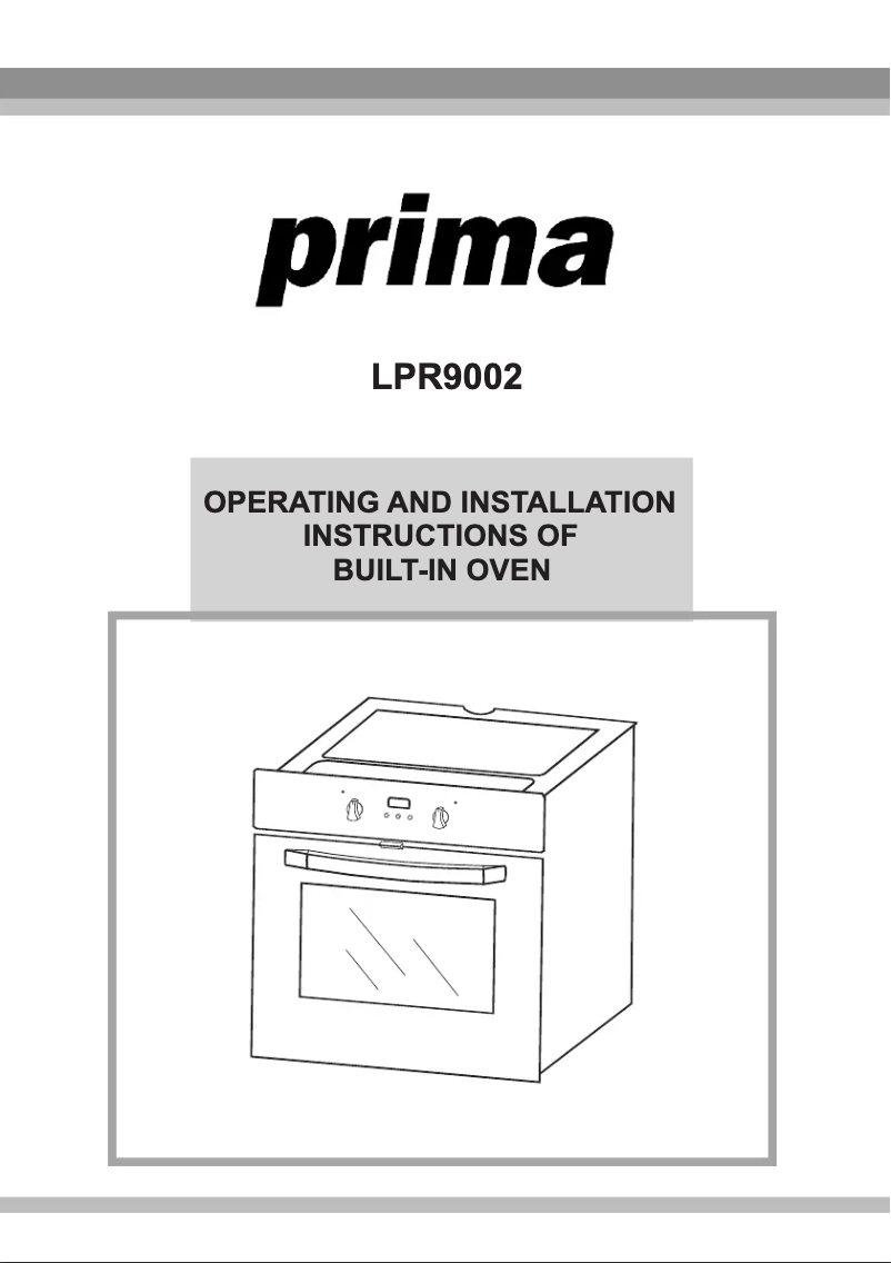 First page image of the manual for LPR9002