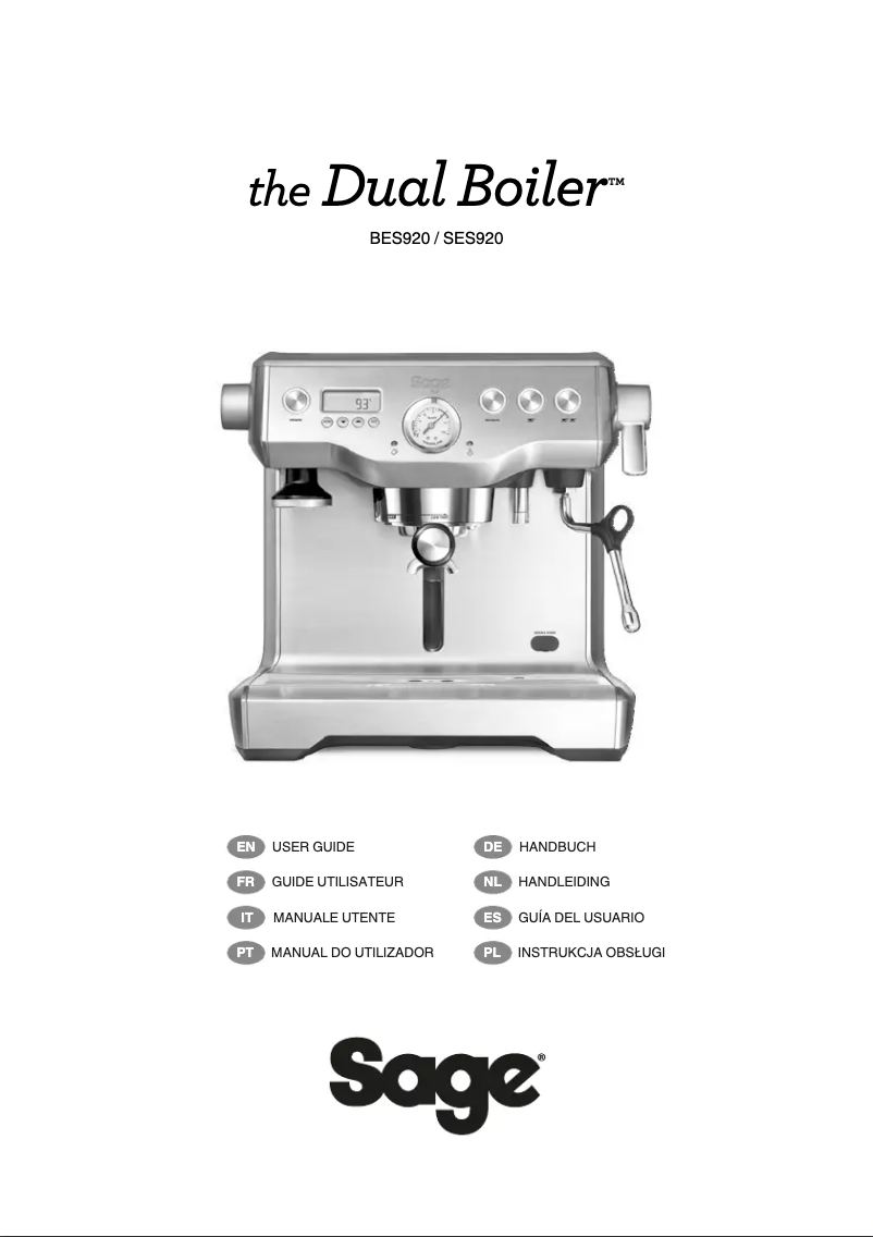 Page 1 of the manual User Manual Sage the Dynamic Duo SEP920