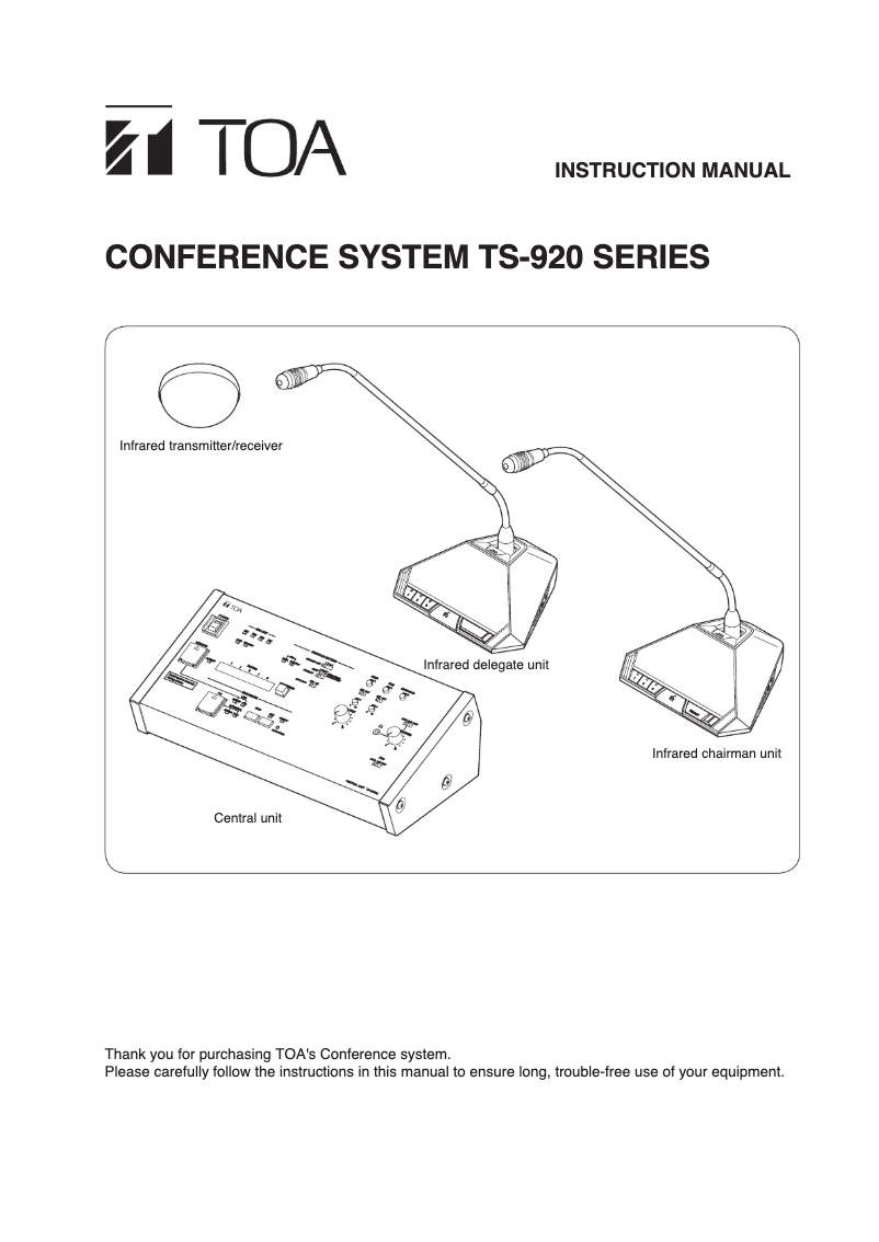 Image de la première page du manuel de l'appareil TS-920RC