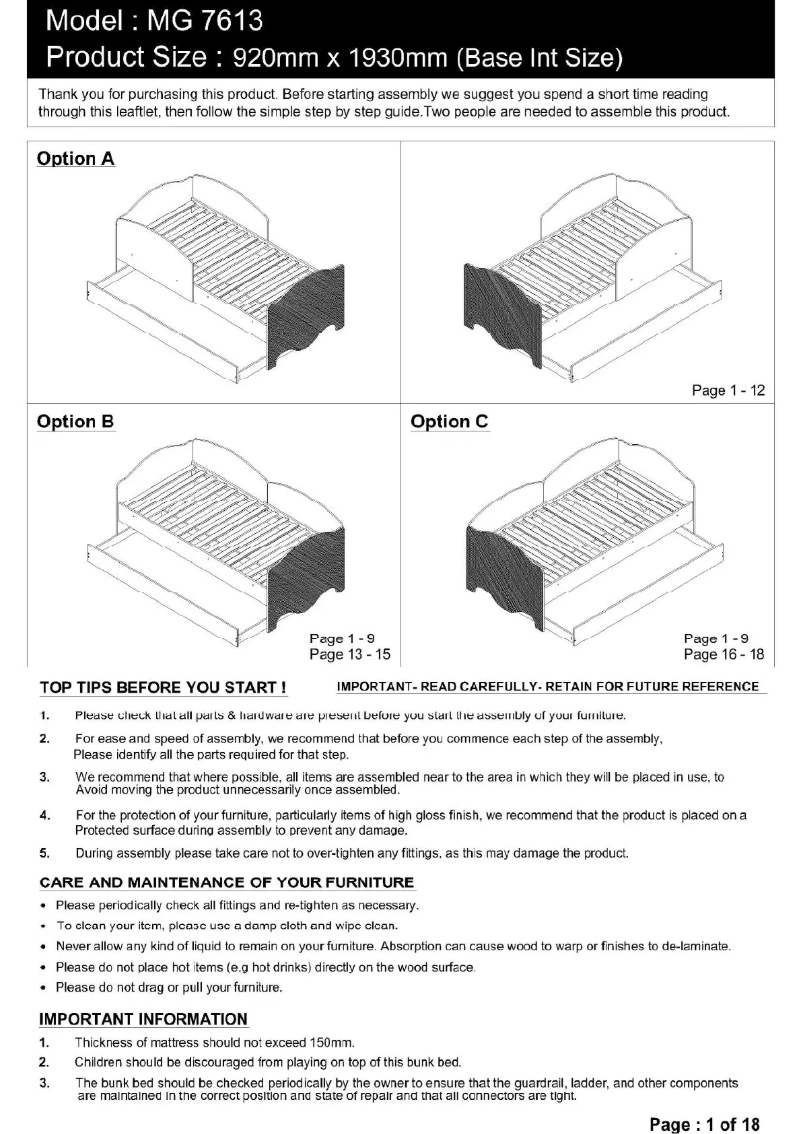 Page 1 of the manual User Manual Flintshire Casey