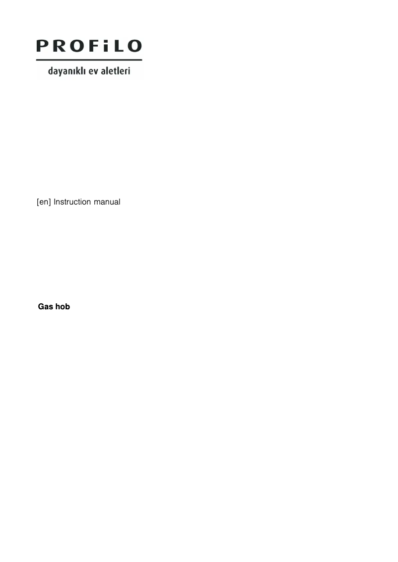 Page 1 of the manual User Manual Profilo OA26H6110D