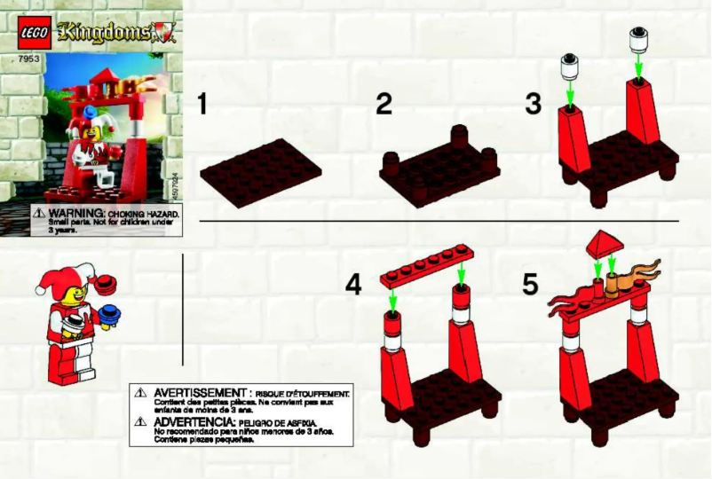 First page image of the manual for Kingdoms 7953