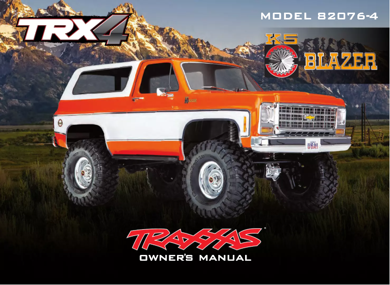 Page 1 of the manual User Manual Traxxas TRX-4 Blazer
