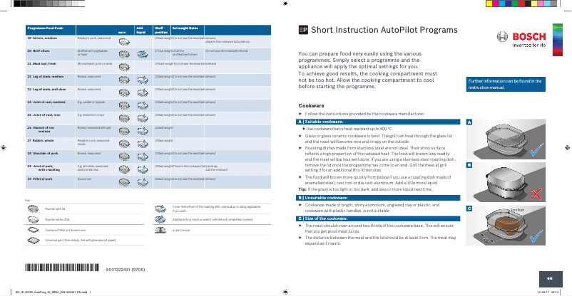 First page image of the manual for Serie 6 MBA5785S6B