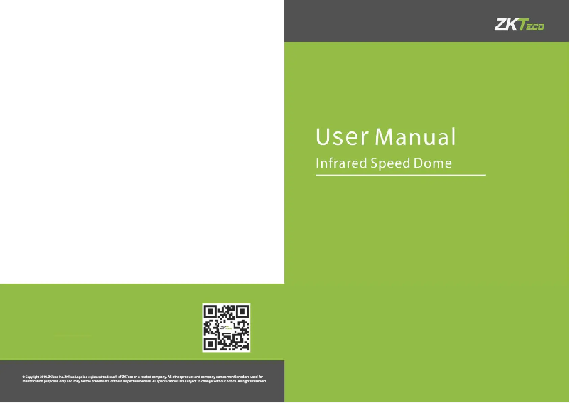 Page 1 de la notice Manuel utilisateur ZKTeco PS-32A10B