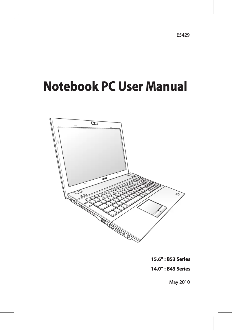 Page 1 of the manual User Manual Asus B53J