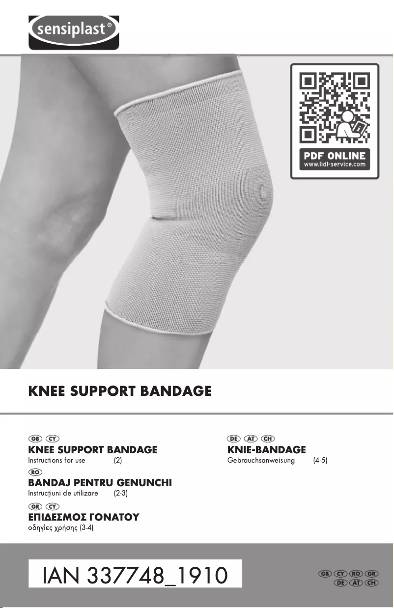 Page 1 of the manual User Manual Sensiplast IAN 337748