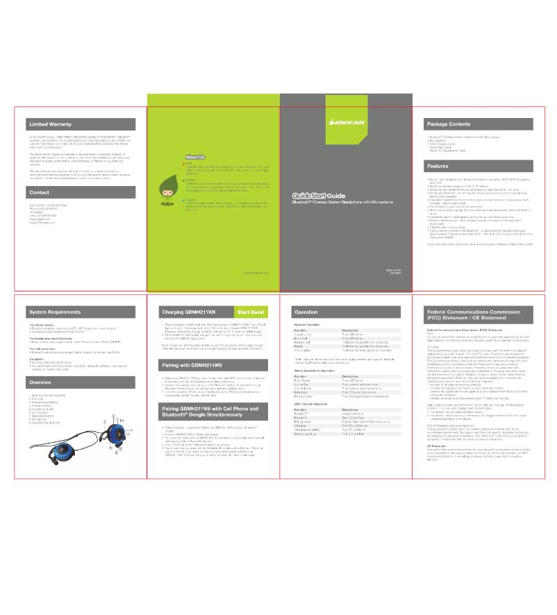 Page 1 of the manual User Manual iogear GBMH211W6