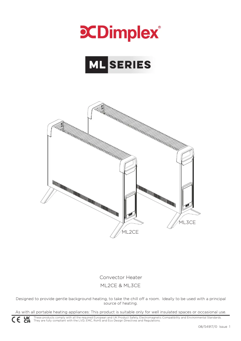 First page image of the manual for ML2CE
