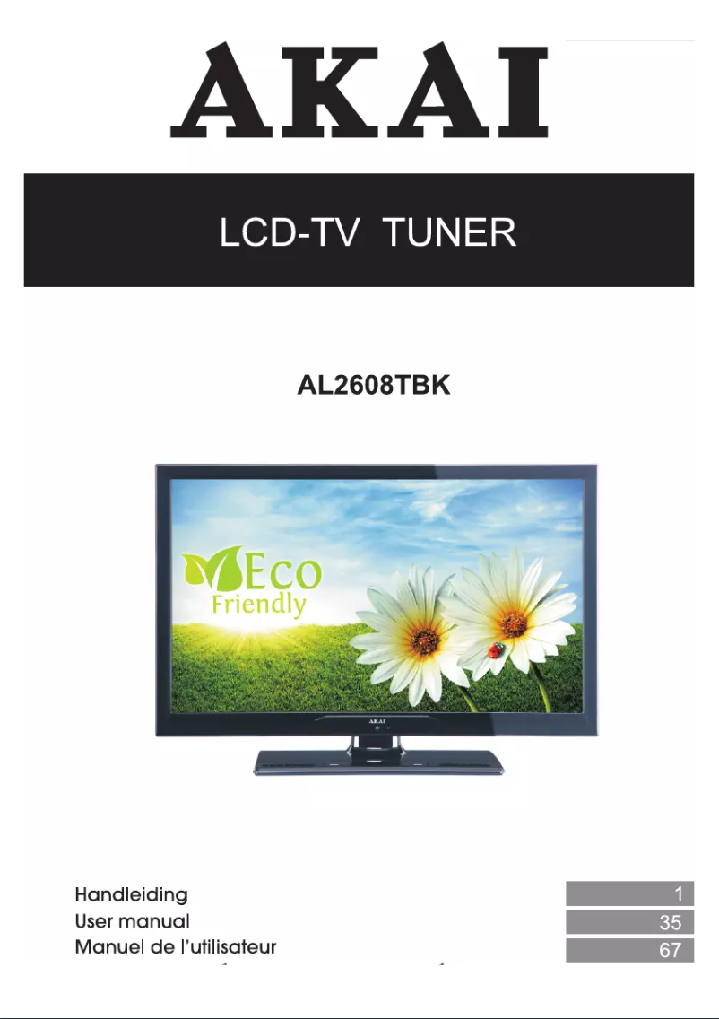 First page image of the manual for AL2608TBK