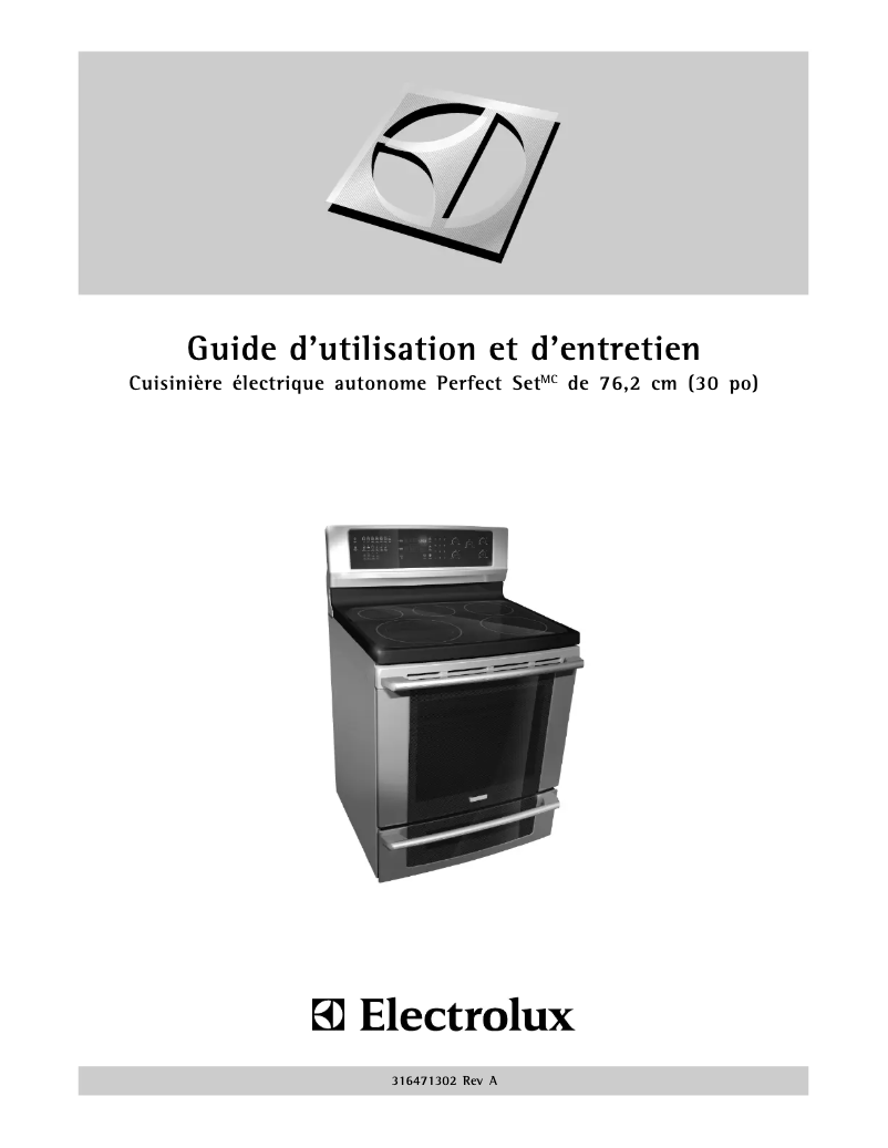 First page image of the manual for EI30EF55GB
