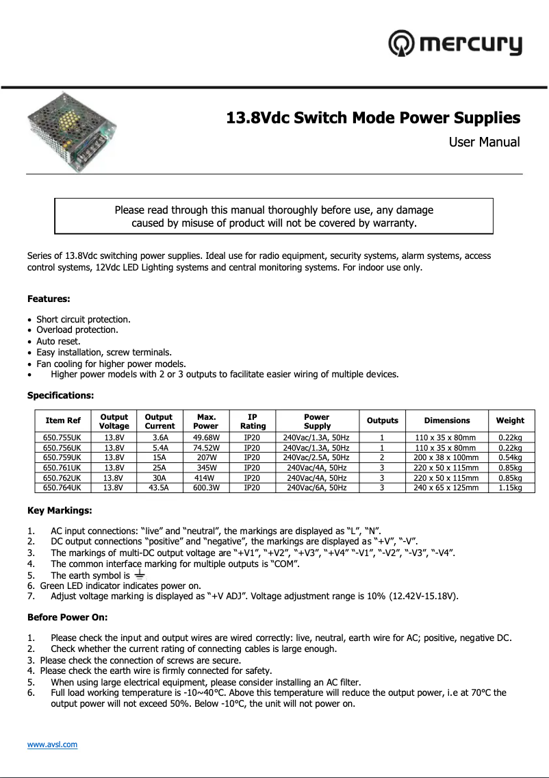 First page image of the manual for USB-C224