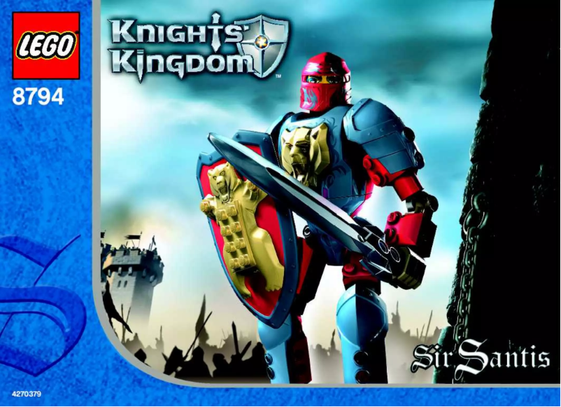 Page 1 of the manual User Manual Lego Knights Kingdom 8794