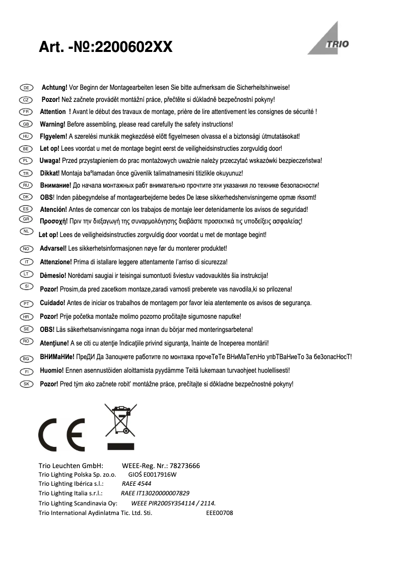 First page image of the manual for Hudson 220060242