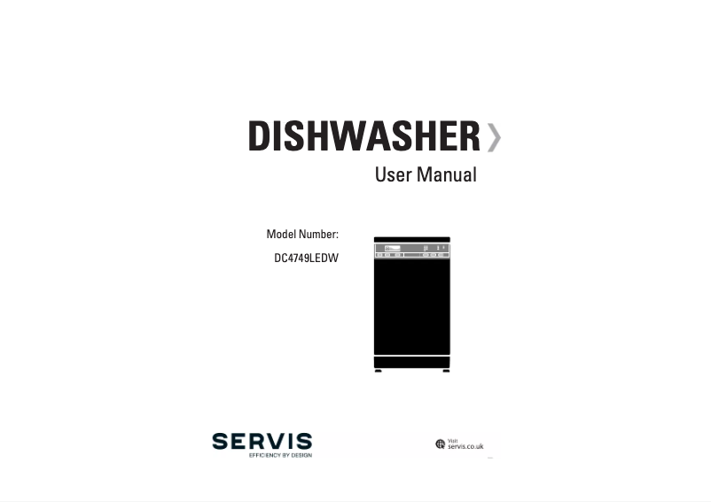 Page 1 of the manual User Manual Servis DC4749LEDW