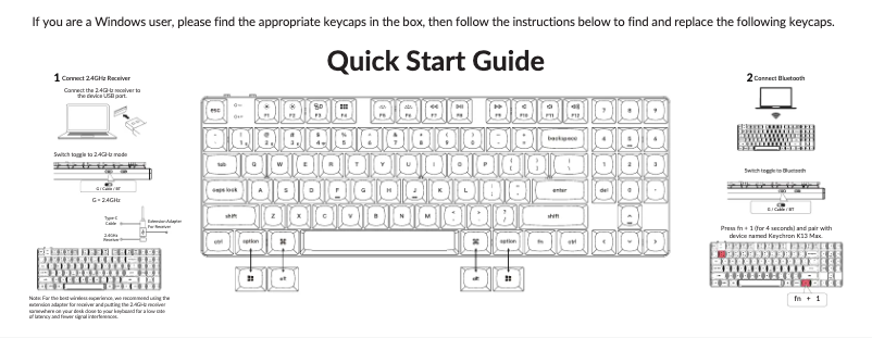 First page image of the manual for K13 Max