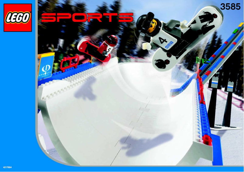 Page 1 of the manual User Manual Lego Snowboard Super Pipe
