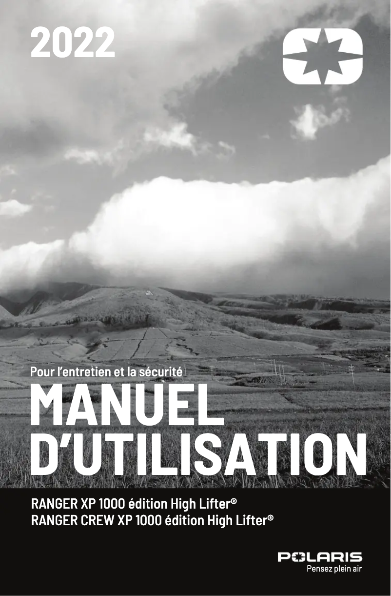 First page image of the manual for RANGER XP 1000 High Lifter (2022)