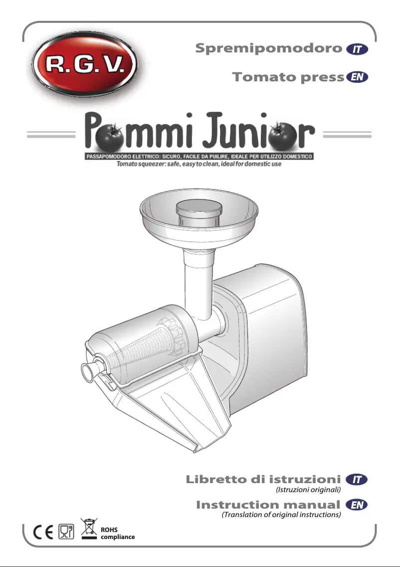 Image de la première page du manuel de l'appareil Pommi Junior