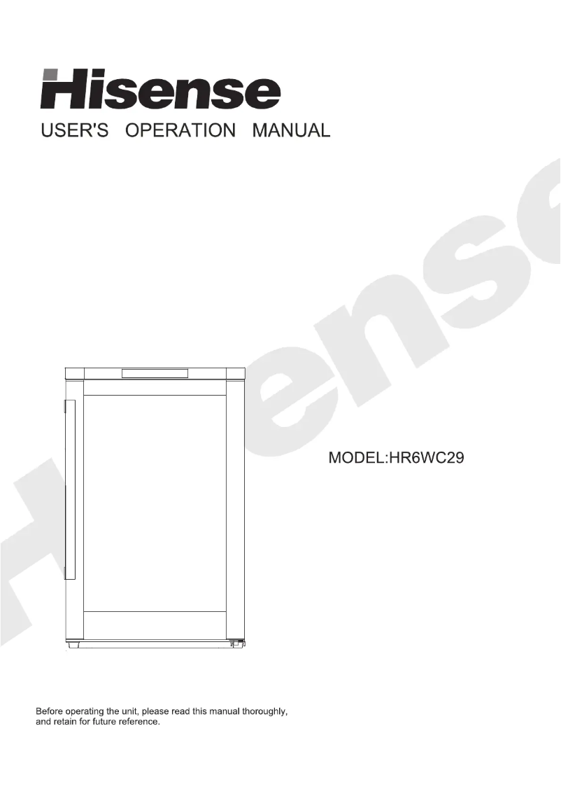 First page image of the manual for HR6WC29