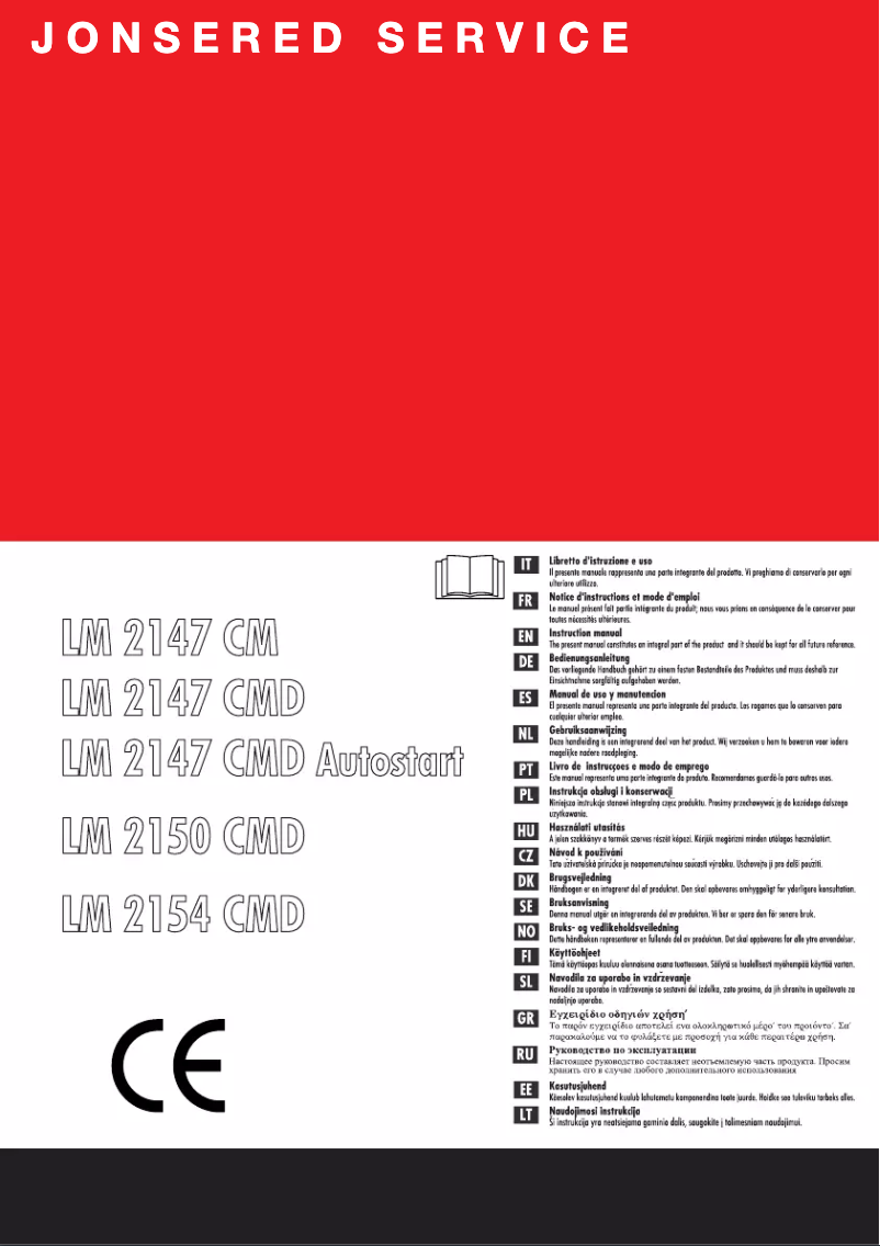 First page image of the manual for LM 2150 CMD