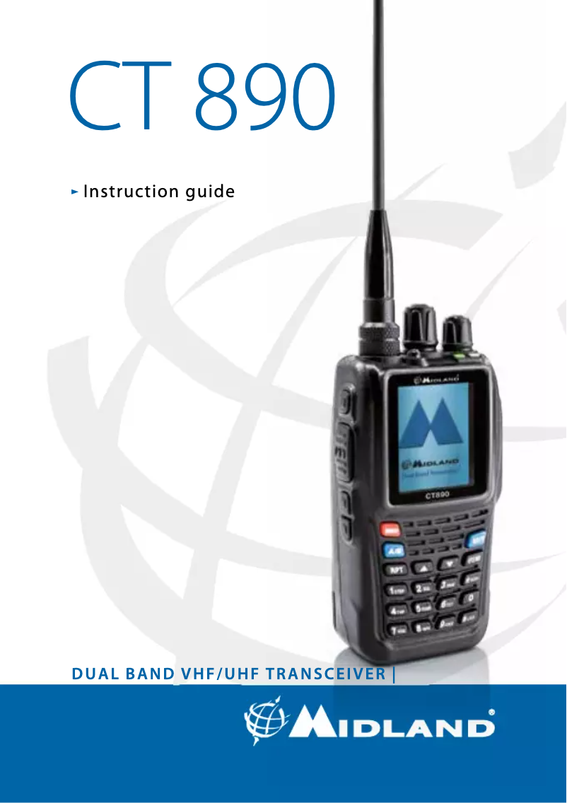 Page 1 of the manual User Manual Midland CT890