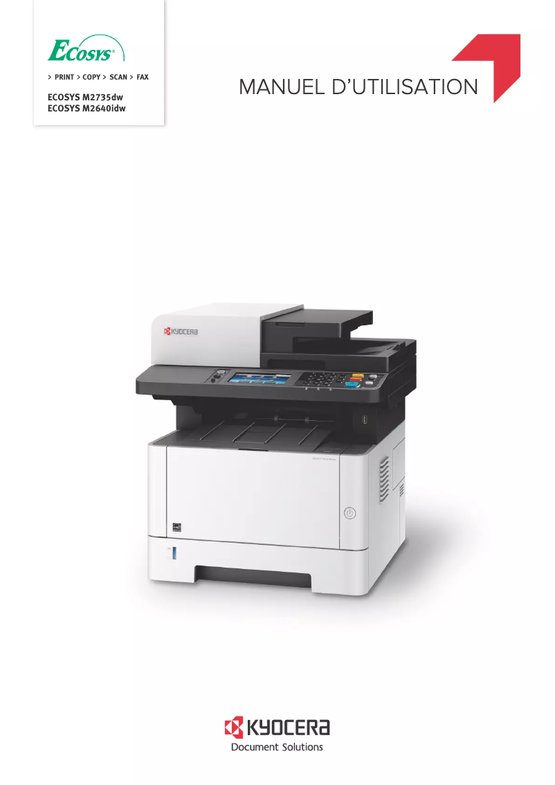 Page 1 of the manual User Manual Kyocera Ecosys M2735dw