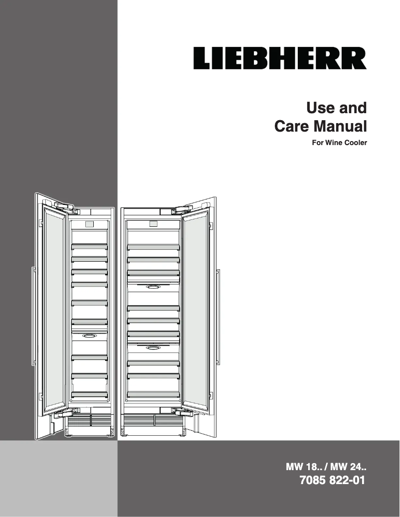 Page 1 of the manual Use and Maintenance Manual Liebherr MW-1801