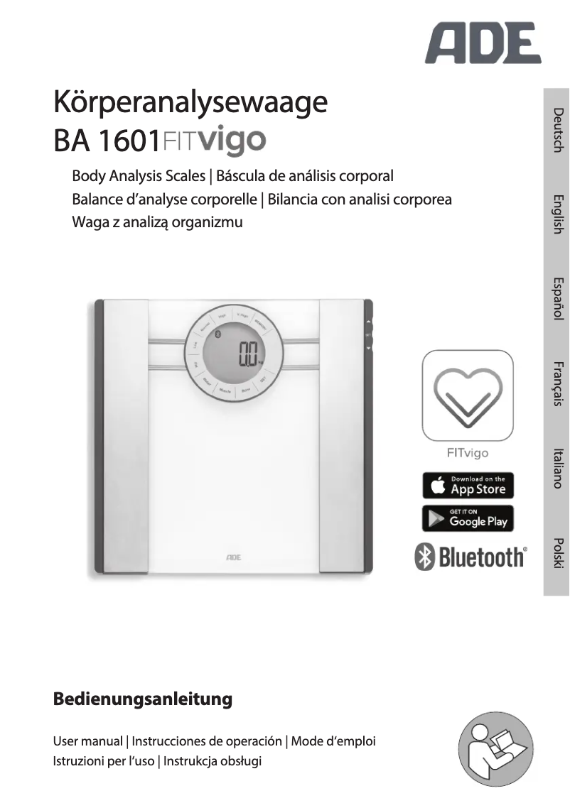 Page 1 of the manual User Manual ADE FITvigo BE 1615