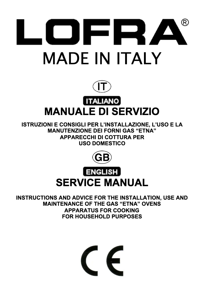 First page image of the manual for FAS96GE