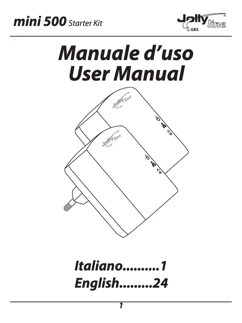 Page 1 of the manual User Manual GBS Elettronica PL500 Mini