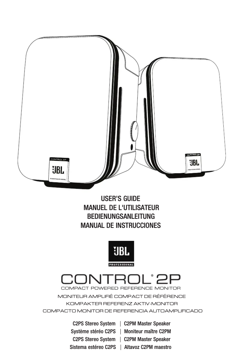 Page 1 of the manual User Manual JBL Control 2P