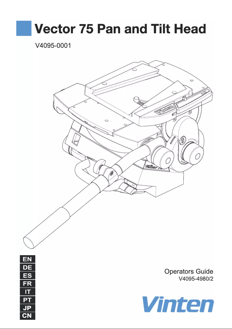 First page image of the manual for Vector 75