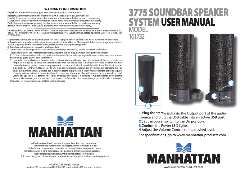 First page image of the manual for 3775