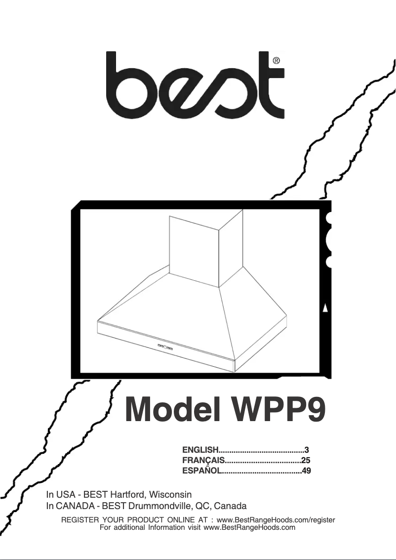 First page image of the manual for Colonne WPP9IQ36SB