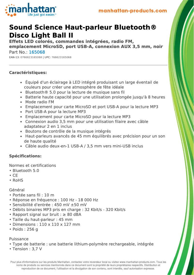 First page image of the manual for 165068