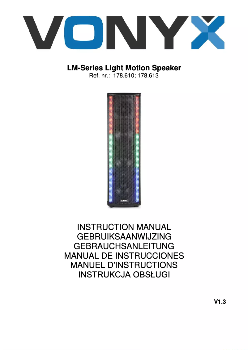 First page image of the manual for LightMotion